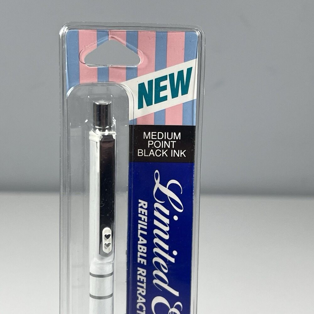 PAPER MATE Limited Edition Ball Pen Pearlescent White Japan Made 1980's Rare NEW - Picture 3 of 9